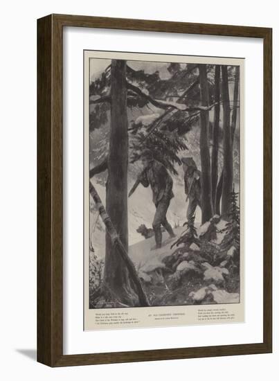 An Old Fashioned Christmas-Richard Caton Woodville II-Framed Giclee Print