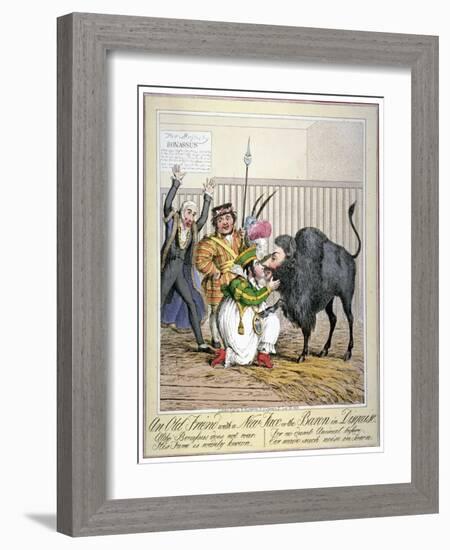 An Old Friend with a New Face or the Baron in Disguise, 1821-Theodore Lane-Framed Giclee Print