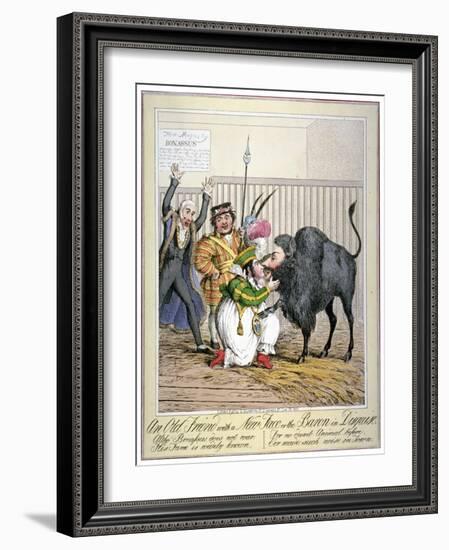 An Old Friend with a New Face or the Baron in Disguise, 1821-Theodore Lane-Framed Giclee Print