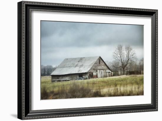 An Old Gray Barn-Jai Johnson-Framed Giclee Print