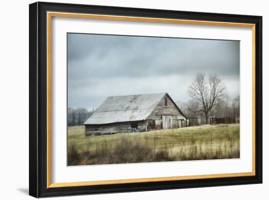 An Old Gray Barn-Jai Johnson-Framed Giclee Print