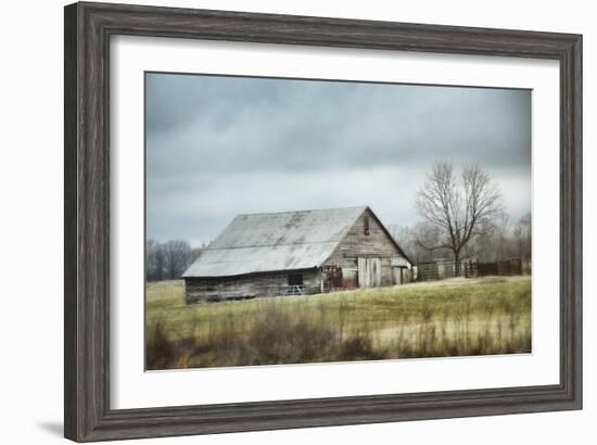 An Old Gray Barn-Jai Johnson-Framed Premium Giclee Print