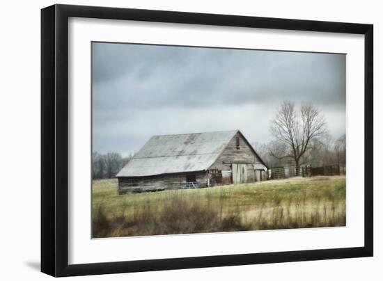 An Old Gray Barn-Jai Johnson-Framed Premium Giclee Print