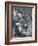 An old Irish woman at her spinning-wheel, 1912-W Lawrence-Framed Photographic Print