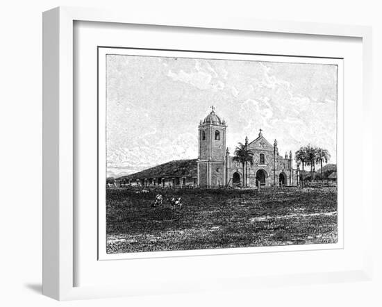 An Old Jesuit Church, Pirayu, Paraguay, 1895-null-Framed Giclee Print