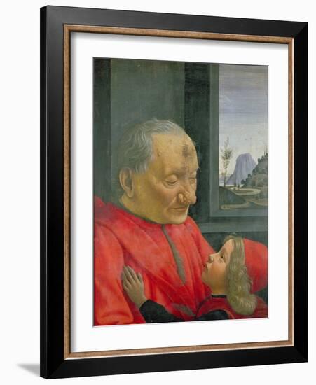 An Old Man and a Boy, 1480s-Domenico Ghirlandaio-Framed Giclee Print