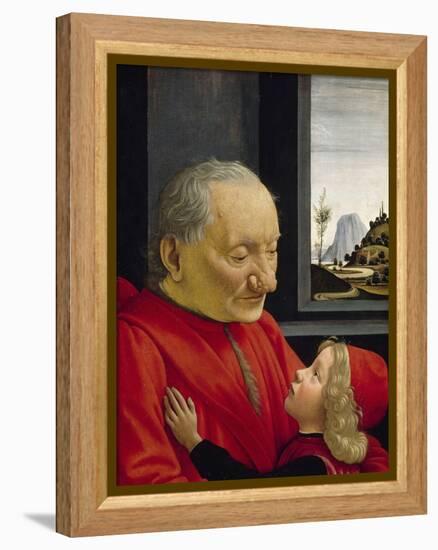 An Old Man and His Grandson, 1488-Domenico Ghirlandaio-Framed Premier Image Canvas