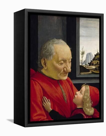 An Old Man and His Grandson, 1488-Domenico Ghirlandaio-Framed Premier Image Canvas