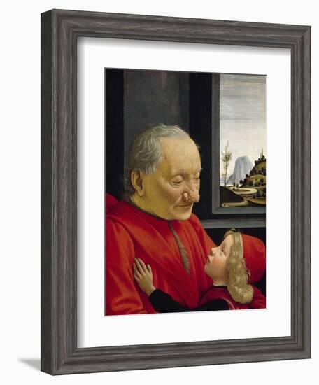 An Old Man and His Grandson, 1488-Domenico Ghirlandaio-Framed Giclee Print