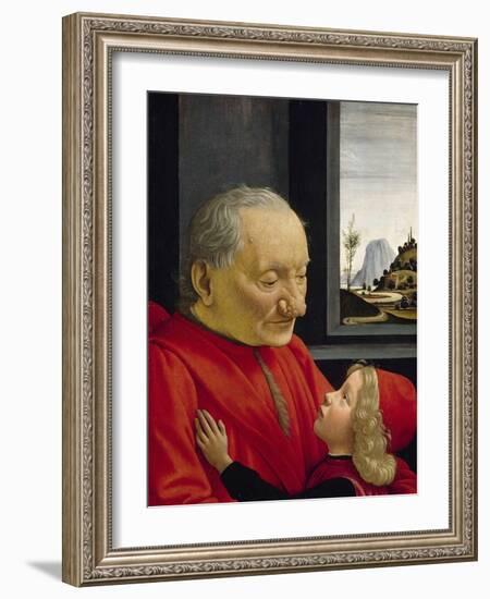 An Old Man and His Grandson, 1488-Domenico Ghirlandaio-Framed Giclee Print