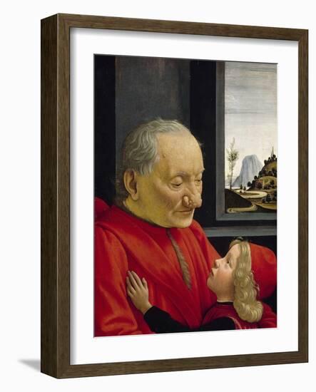 An Old Man and His Grandson, 1488-Domenico Ghirlandaio-Framed Giclee Print
