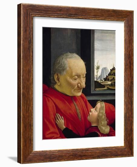 An Old Man and His Grandson, 1488-Domenico Ghirlandaio-Framed Giclee Print