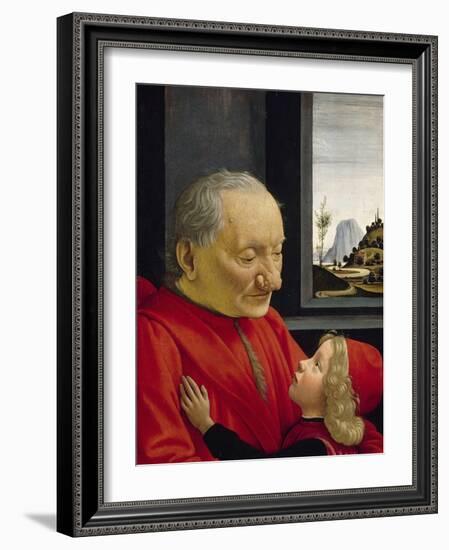 An Old Man and His Grandson, 1488-Domenico Ghirlandaio-Framed Giclee Print