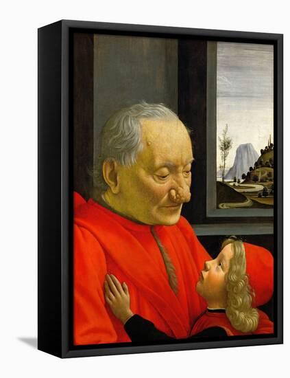 An Old Man and His Grandson-Domenico Ghirlandaio-Framed Premier Image Canvas