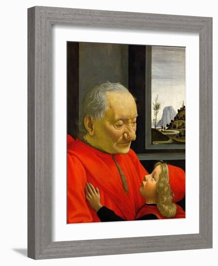 An Old Man and His Grandson-Domenico Ghirlandaio-Framed Giclee Print
