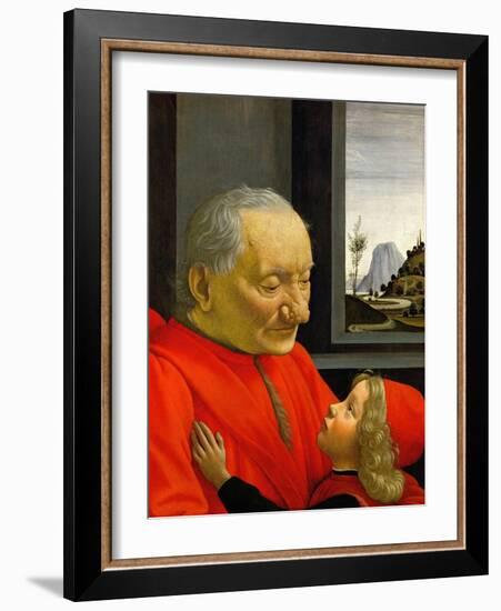 An Old Man and His Grandson-Domenico Ghirlandaio-Framed Giclee Print