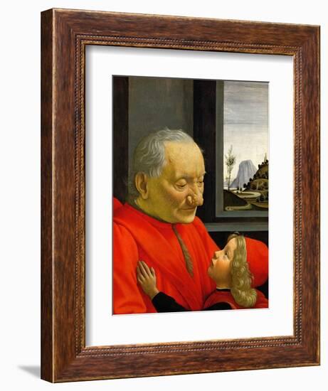 An Old Man and His Grandson-Domenico Ghirlandaio-Framed Giclee Print