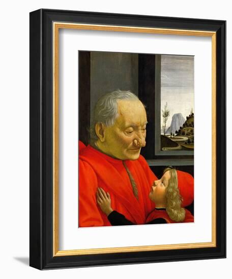 An Old Man and His Grandson-Domenico Ghirlandaio-Framed Giclee Print