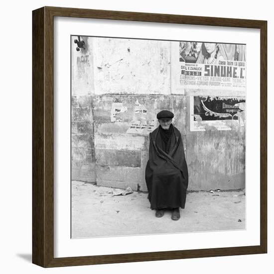 An Old Man from Sicily-Mario de Biasi-Framed Giclee Print