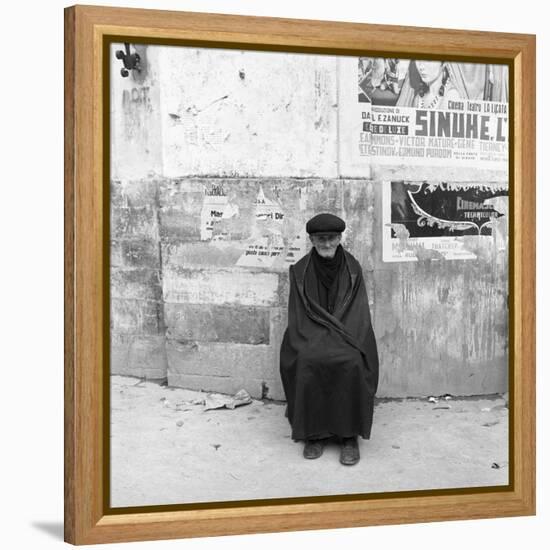 An Old Man from Sicily-Mario de Biasi-Framed Premier Image Canvas