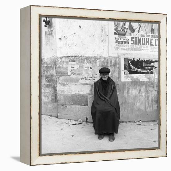 An Old Man from Sicily-Mario de Biasi-Framed Premier Image Canvas