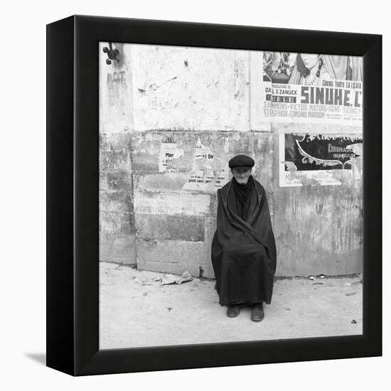 An Old Man from Sicily-Mario de Biasi-Framed Premier Image Canvas