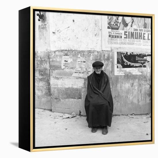 An Old Man from Sicily-Mario de Biasi-Framed Premier Image Canvas