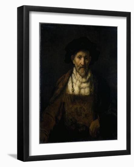 An Old Man in Fanciful Costume-Rembrandt van Rijn-Framed Giclee Print