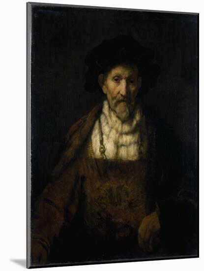 An Old Man in Fanciful Costume-Rembrandt van Rijn-Mounted Giclee Print