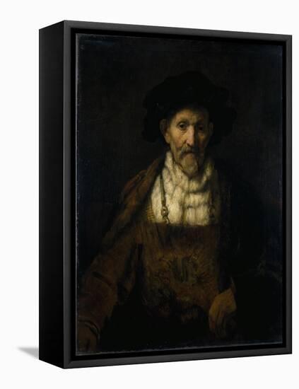 An Old Man in Fanciful Costume-Rembrandt van Rijn-Framed Premier Image Canvas