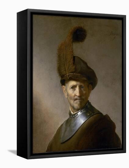 An Old Man in Military Costume (Formerly Called Portrait of Rembrandt's Father), C.1630-Rembrandt van Rijn-Framed Premier Image Canvas