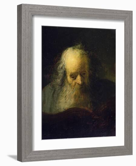 An Old Man Reading a Book by Rembrandt-Rembrandt Harmensz. van Rijn-Framed Giclee Print