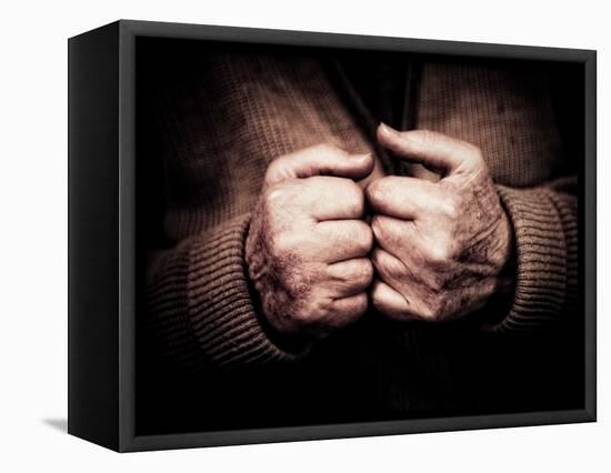 An Old Man's Hands-Clive Nolan-Framed Premier Image Canvas