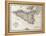 An Old Map Of Sicily And Little Islands Around It-marzolino-Framed Stretched Canvas
