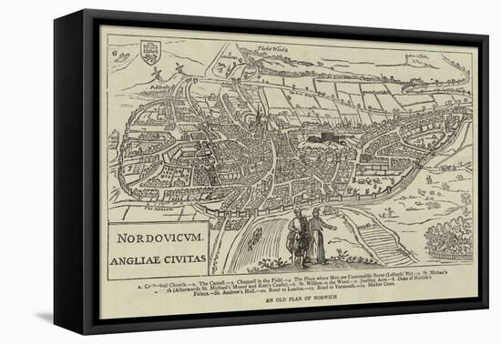 An Old Plan of Norwich-null-Framed Premier Image Canvas