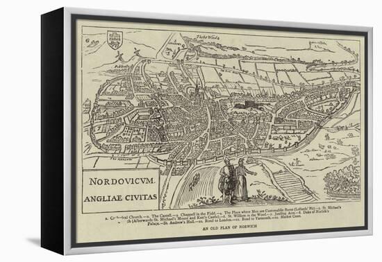 An Old Plan of Norwich-null-Framed Premier Image Canvas