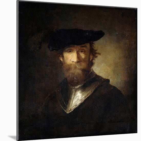 An Old Soldier in a Black Beret, 17th Century-Christopher Paudiss-Mounted Giclee Print