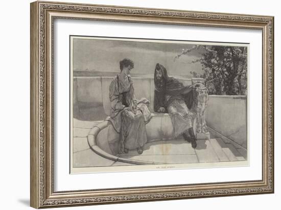 An Old Story-Sir Lawrence Alma-Tadema-Framed Giclee Print