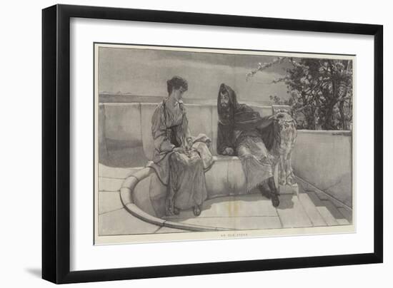 An Old Story-Sir Lawrence Alma-Tadema-Framed Giclee Print