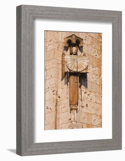 An Old Sundial on Chartres Cathedral-Julian Elliott-Framed Photographic Print