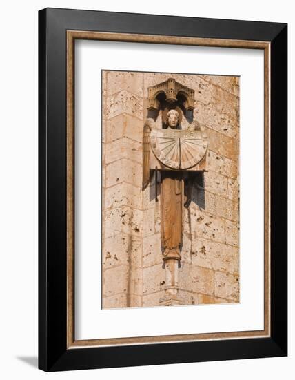 An Old Sundial on Chartres Cathedral-Julian Elliott-Framed Photographic Print