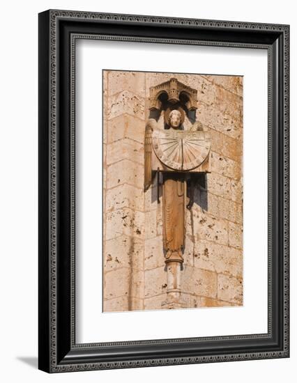 An Old Sundial on Chartres Cathedral-Julian Elliott-Framed Photographic Print