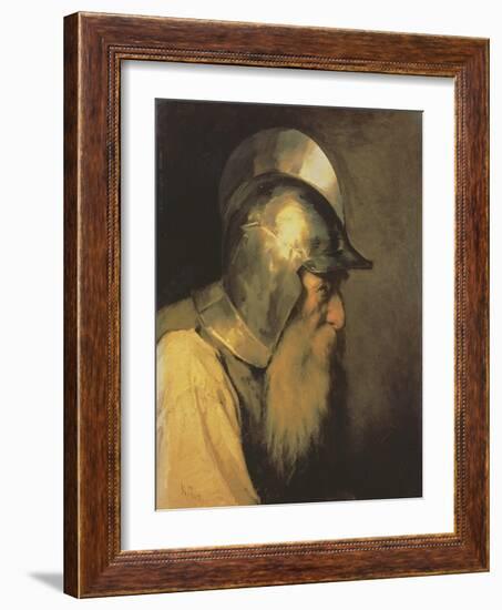 An Old Warrior of the Time of the Huguenots, 1870-Karlis Fridikh Huns-Framed Giclee Print