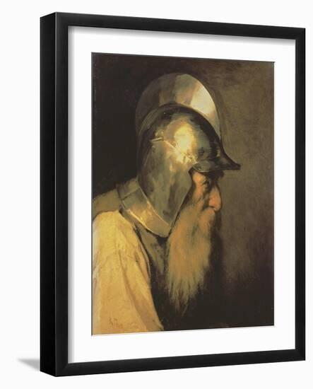 An Old Warrior of the Time of the Huguenots, 1870-Karlis Fridikh Huns-Framed Giclee Print