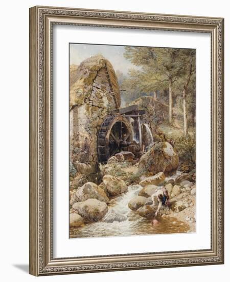 An Old Water Mill-Myles Birket Foster-Framed Giclee Print