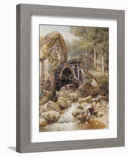 An Old Water Mill-Myles Birket Foster-Framed Giclee Print