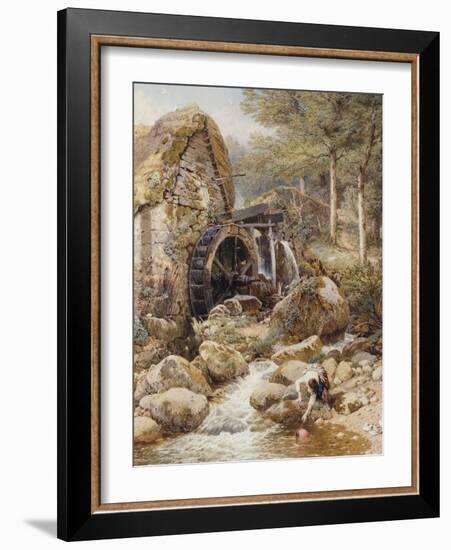 An Old Water Mill-Myles Birket Foster-Framed Giclee Print