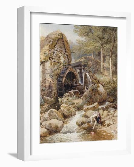 An Old Water Mill-Myles Birket Foster-Framed Giclee Print