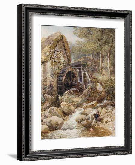 An Old Water Mill-Myles Birket Foster-Framed Giclee Print