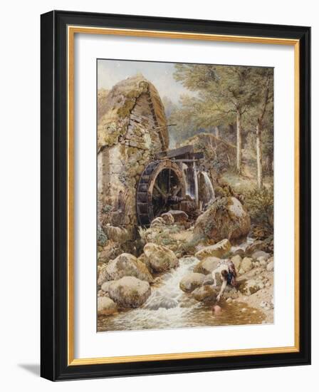 An Old Water Mill-Myles Birket Foster-Framed Giclee Print